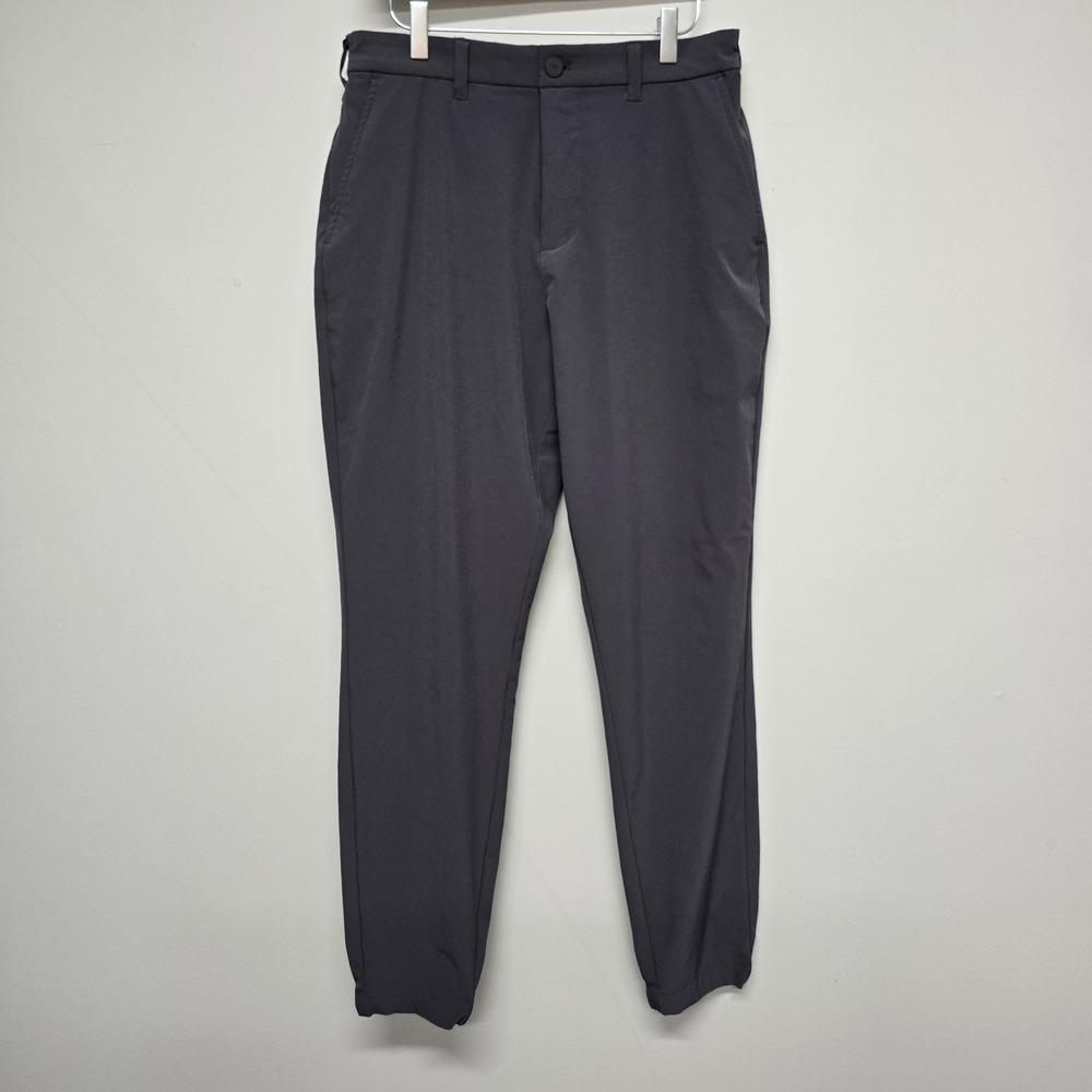 Mizzen + Main Helmsman Slim Jogger Pants Mens 34 Gray Polyester Stretch Golf